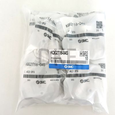 SMC KQG2T16-04S ওয়ান টাচ নিউম্যাটিক টি ফিটিং ম্যান থ্রেডেড এলকো SUS316