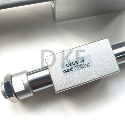 CY3B6-50 পিস্টন নিউম্যাটিক সিলিন্ডার এসএমসি চৌম্বকীয়ভাবে সংযুক্ত রডবিহীন স্ট্রোক 50mm