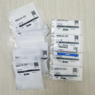 KQG2L04-02S Push To Connect Pneumatic Fittings গ্রীস মুক্ত ১.০ এমপিএ