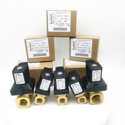 Burkert 00221630 Solenoid Valve 24V DC ভোল্টেজ সার্ভো কপলড