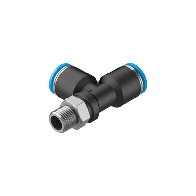 Festo QSTL-1/8-8 হাইড্রোলিক বায়ুসংক্রান্ত ফিটিং QSTL সিরিজ T ফিটিং R 1/8 পুরুষ থেকে 8 মিমি