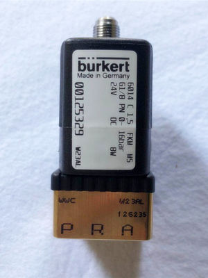 Burkert 00125329 3/2 ওয়ে সোলেনয়েড ভালভ 16 Bar 24v স্বাভাবিকভাবে বন্ধ G1/8