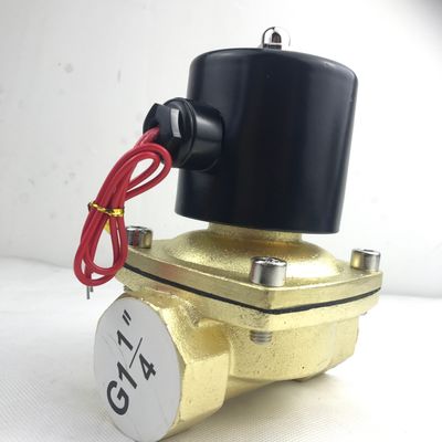 স্বাভাবিকভাবে খোলা 2W350-35 1 1/4 ইঞ্চি খাঁটি ব্রাস সোলিনয়েড ভালভ জল বায়ু ভালভ NO