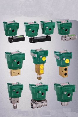 NF8551B402MO-24VDC 1/4 ইঞ্চি Asco 4 ওয়ে সোলিনয়েড ভালভ 2 PSI ন্যূনতম অপারেশন