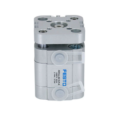 কমপ্যাক্ট চাপ প্রতিরোধী পিস্টন actuator / পুরুষ থ্রেড এবং অ্যালুমিনিয়াম খাদ ব্যারেল সঙ্গে বায়ু সিলিন্ডার