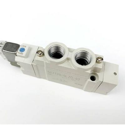 SY7120-5LZD-02 এসএমসি সোলিনয়েড ভালভ পোর্ট আকার 1/4 2 অবস্থান একক DC24V