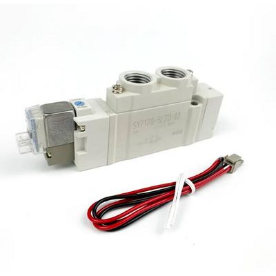 SY7120-5LZD-C4 বায়ুসংক্রান্ত সোলিনয়েড ভালভ এসএমসি এক-স্পর্শ ফিটিং পোর্ট আকার Ø4 ডিসি 24 ভি 2 অবস্থান একক