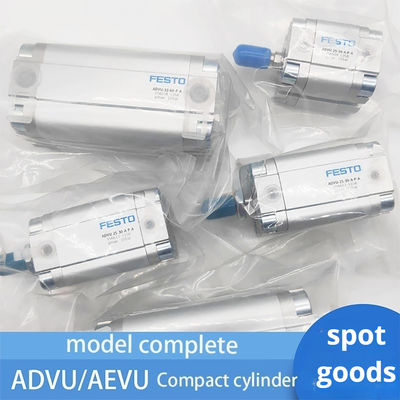 G1/8 ADVU-100 অ্যালুমিনিয়াম খাদ মধ্যে বায়ুসংক্রান্ত পিস্টন রড actuator