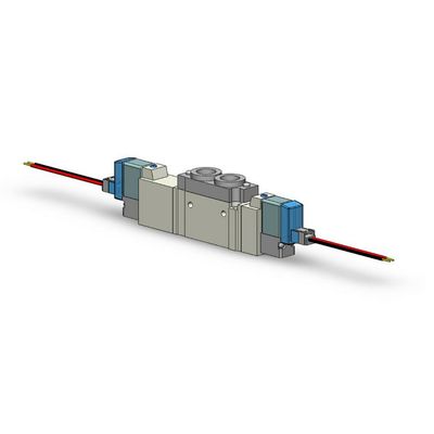 SMC SY5320-5LZD-C8 DC24V সোলিনয়েড ভালভ ওয়ান-টাচ ফিটিং 3 পজিশন বন্ধ সেন্টার পোর্ট আকার ø8