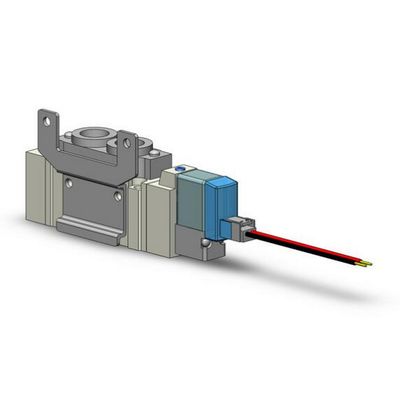 এসএমসি সোলিনয়েড ভালভ SY5320-5LZD-C6 DC12V ওয়ান-টাচ ফিটিং পোর্ট আকার ø6 3 অবস্থান বন্ধ কেন্দ্র