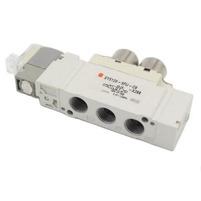 SY5320-5LZD-01 এসএমসি সোলিনয়েড ভালভ 3 অবস্থান বন্ধ কেন্দ্র DC24V পোর্ট আকার 1/8