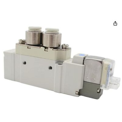 SY5320-5LZD-01 এসএমসি সোলিনয়েড ভালভ 3 অবস্থান বন্ধ কেন্দ্র DC24V পোর্ট আকার 1/8
