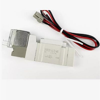এসএমসি সোলিনয়েড ভালভ SY5220-5LZD-C8 2 অবস্থান ডাবল ওয়ান-টাচ ফিটিং পোর্ট আকার ø8 DC24V