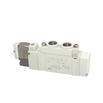 SY5220-6LZD-C4 সোলিনয়েড ভালভ SMC 2 অবস্থান ডাবল DC12V ওয়ান-টচ ফিটিং পোর্ট আকার Ø4