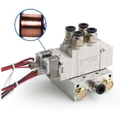 SY5220-5LZD-C4 সোলিনয়েড ভালভ SMC 2 অবস্থান ডাবল DC24V ওয়ান-টচ ফিটিং পোর্ট আকার Ø4