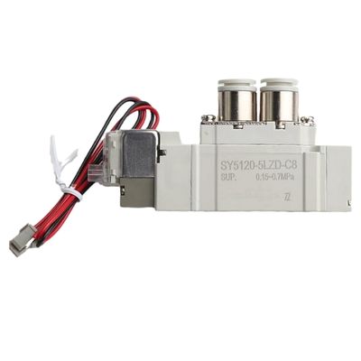 SMC SY5220-6LZD-01 DC12V পোর্ট আকার 1/8 Pneumatic Solenoid Valve Thread পাইপিং 2 অবস্থান ডাবল