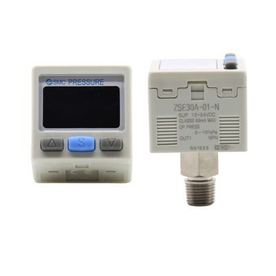 SMC ZSE30A-01-B ডিজিটাল চাপ সুইচ ভ্যাকুয়াম চাপ R1/8 2-রঙ প্রদর্শন PNP ওপেন সংগ্রাহক 2 আউটপুট