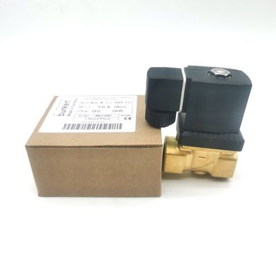 Burkert 00221654 6213 টাইপ G1/2 2/2 স্বাভাবিকভাবে বন্ধ 1.3 প্রবাহ গর্ত, EPDM সিলড -30 ~ + 90 ° C ব্রাস ভালভ শরীর DC24V 8W 0-10bar