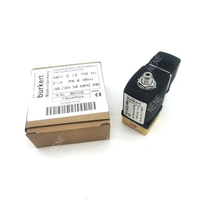 BURKERT ইলেক্ট্রোম্যাগনেটিক ভালভ 00126195 6014 D স্বাভাবিকভাবে খোলা G1/8 1.5 প্রবাহ গর্ত DC24V 8W