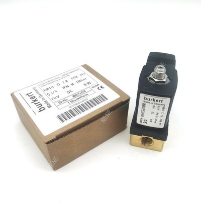 BURKERT 6014D 00126196 স্বাভাবিকভাবে খোলা Solenoid ভালভ G1/8 AC24V 8W ব্রাস ভালভ শরীর 32 * 32 0~16bar