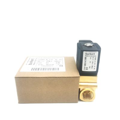 00125358 BURKERT সোলিনয়েড ভালভ 6014 D G1/4 2.0 ফ্লো হোল AC24V 8W ব্রাস ভালভ শরীর 32 * 46 0~10bar