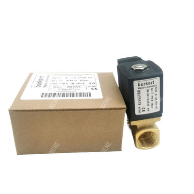 6014 D স্বাভাবিকভাবে খোলা 00126205 Burkert Solenoid Valve G1/4 2.5 ফ্লো হোল DC24V 8W ব্রাস ভ্যালভের দেহ 32 * 46 0~6bar