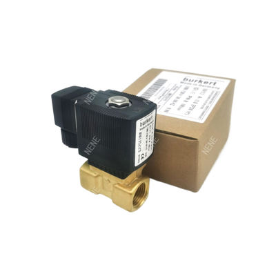 00126216 সোলিনয়েড ভালভ Burkert G1/8 1.5 প্রবাহ গর্ত DC24V 8W স্টেইনলেস স্টীল ভালভ শরীর 6014 C স্বাভাবিকভাবে বন্ধ