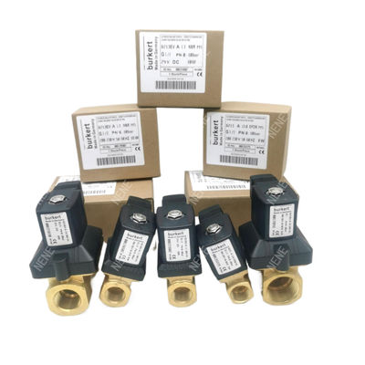 00126216 সোলিনয়েড ভালভ Burkert G1/8 1.5 প্রবাহ গর্ত DC24V 8W স্টেইনলেস স্টীল ভালভ শরীর 6014 C স্বাভাবিকভাবে বন্ধ