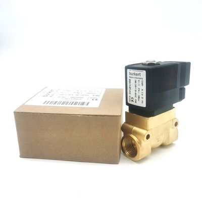 00126225 6014 C Burkert Solenoid Valve AC24V স্বাভাবিকভাবে বন্ধ G1/4 2.0 প্রবাহ গর্ত 8W স্টেইনলেস স্টীল ভালভ শরীর 0 ~ 10bar