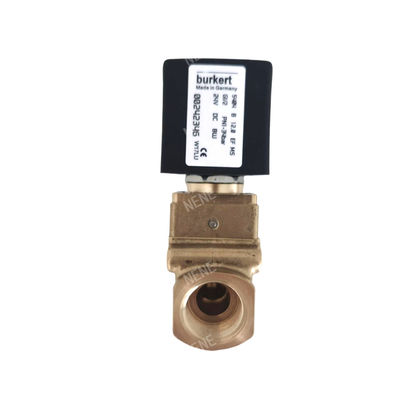বৈদ্যুতিন চৌম্বকীয় ভালভ 00126161 burkert 6014 D সরাসরি অভিনয় নীচের প্লেট সংযোগ স্বাভাবিকভাবে খোলা 2.0 প্রবাহ গর্ত DC24V 8W ব্রাস ভালভ শরীর 0 ~ 10bar