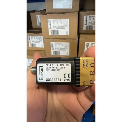 Burkert Solenoid Valve স্টেইনলেস স্টীল শরীর NBR সীল 00125331 6014 0-16bar