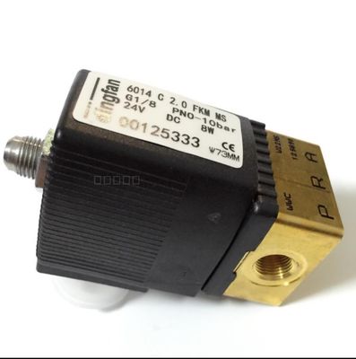 Burkert Solenoid Valve NBR Seal 00125333 স্বাভাবিকভাবে বন্ধ G1/8 0~10bar