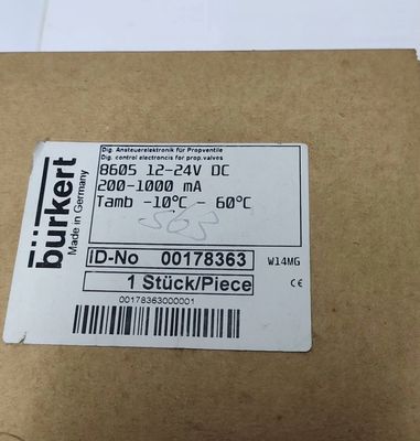 5404 G1/2 2/2 স্বাভাবিকভাবে বন্ধ 00177853 FKM সিলড ইলেকট্রন চৌম্বকীয় ভালভ BURKERT ব্রাস ভালভ শরীর AC24V 8W 1-50bar