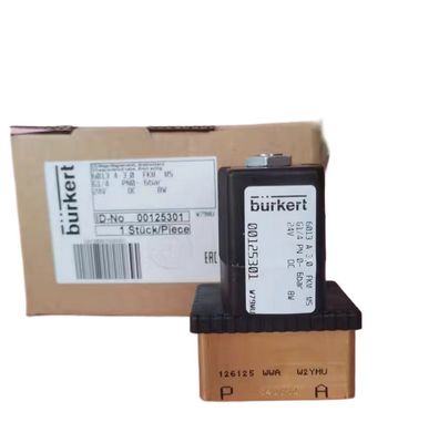 5404 G1/2 2/2 স্বাভাবিকভাবে বন্ধ 00177853 FKM সিলড ইলেকট্রন চৌম্বকীয় ভালভ BURKERT ব্রাস ভালভ শরীর AC24V 8W 1-50bar