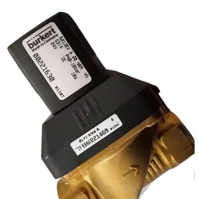00308506 BURKERT সোলিনয়েড ভালভ G1 2/2 স্বাভাবিকভাবে বন্ধ 25 প্রবাহ গর্ত FKM সিল করা ব্রাস ভালভ শরীর 8W 1-32bar