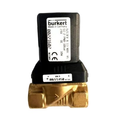 00308506 BURKERT সোলিনয়েড ভালভ G1 2/2 স্বাভাবিকভাবে বন্ধ 25 প্রবাহ গর্ত FKM সিল করা ব্রাস ভালভ শরীর 8W 1-32bar