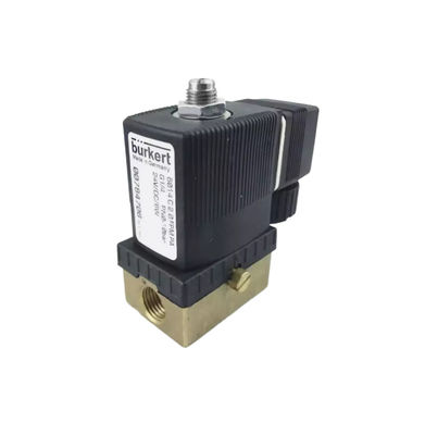 00301170 BURKERT 5404 G1/2 2/2 স্বাভাবিকভাবে খোলা 12 ফ্লো হোল FKM (ফ্লুরো রবার) সিলড ব্রাস ভালভ শরীর AC24V 8W 1-32bar