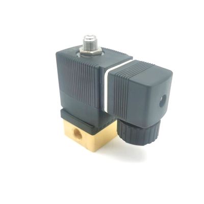 2/2 স্বাভাবিকভাবে খোলা 00295651 Burkert Solenoid Valve 20 Flow Holes FKM (ফ্লুরো রবার) সিলড ব্রাস ভ্যালভের দেহ AC220V 8W 1-25bar