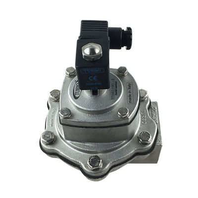 TURBO টাইপ FP40 1-1/2 " 1.5 ইঞ্চি ডান কোণ ইলেক্ট্রোম্যাগনেটিক পালস ভালভ DN40