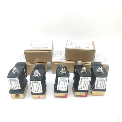 00125301 সোলিনয়েড ভালভ Burkert 6013 টাইপ ডাইরেক্ট অ্যাক্টিং G1/4 ইঞ্চি 2/2 স্বাভাবিকভাবে বন্ধ 3.0 ফ্লো হোল FKM সিলড ব্রাস ভালভ শরীর 24VDC 8W 0~6bar