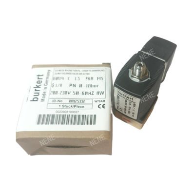 G1/4 Burkert Solenoid Valve 00125302 6013 টাইপ ডাইরেক্ট অ্যাক্টিং ইঞ্চি 2/2 স্বাভাবিকভাবে বন্ধ 3.0 ফ্লো হোল FKM সিলড ব্রাস ভ্যালভের দেহ 24VAC 8W 0~10bar