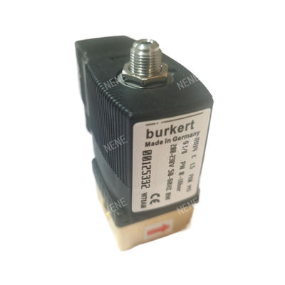 G1/4 Burkert Solenoid Valve 00125302 6013 টাইপ ডাইরেক্ট অ্যাক্টিং ইঞ্চি 2/2 স্বাভাবিকভাবে বন্ধ 3.0 ফ্লো হোল FKM সিলড ব্রাস ভ্যালভের দেহ 24VAC 8W 0~10bar