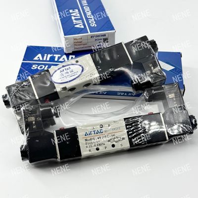 4V130C-M5 AIRTAC ইলেক্ট্রোম্যাগনেটিক ভালভ AC220V DC24V 5/3-Way বিস্ফোরণ-প্রমাণ