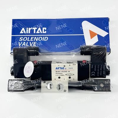 সোলিনয়েড ভালভ 4V330C-08 AIRTAC বায়ু জন্য 0.15 থেকে 0.8 এমপিএ 21 থেকে 114 পিএসআই তরল বায়ু