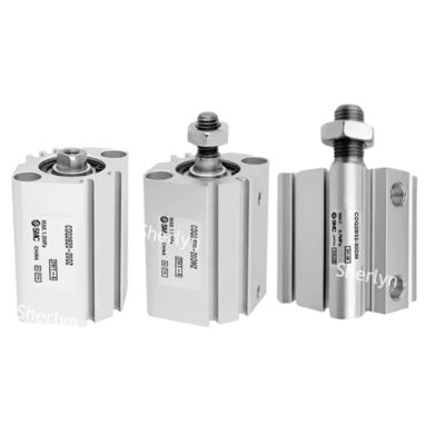 এসএমসি CQ2A12-5D CQ2 স্ট্যান্ডার্ড সিলিন্ডার, ১২ মিমি সিলিন্ডার বোর, ৫ মিমি এল স্ট্রোক, ডাবল অ্যাক্টিং সিলিন্ডার অ্যাকশন, উভয় প্রান্তে থ্রেডেড মাউন্টিং