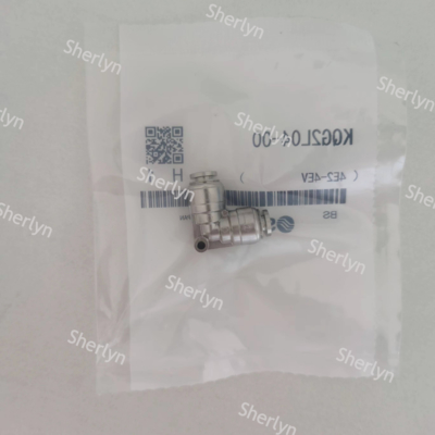SMC KQG2L06-02S টিউব ফিটিং,স্টেইনলেস স্টীল, 90° এলকো,6 মিমি এক্স R1/4,KQG2 সিরিজ