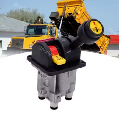 BKQF34-B 14750650H 4 ছিদ্র ডাম্প ট্রাক রাবার হ্যান্ডেল ভালভ M6 লক করা হাইড্রোলিক ডাম্প ট্রাক কন্ট্রোল ভালভ ﻿