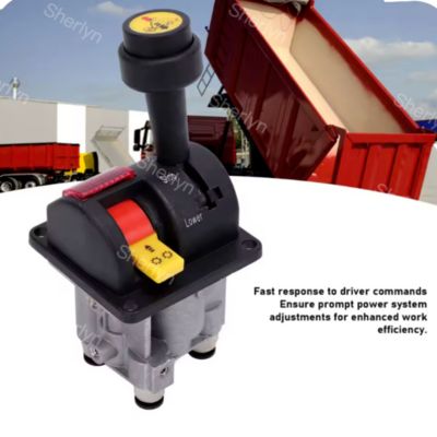 BKQF34-B 14750650H 4 ছিদ্র ডাম্প ট্রাক রাবার হ্যান্ডেল ভালভ M6 লক করা হাইড্রোলিক ডাম্প ট্রাক কন্ট্রোল ভালভ ﻿