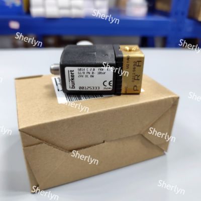 বার্কের্ট 00125334 দুই পজিশন থ্রি-ওয়ে সোলেনয়েড ভালভ 6014 সিরিজ সি সাধারণত বন্ধ G1/8 পিতলের ভালভ বডি