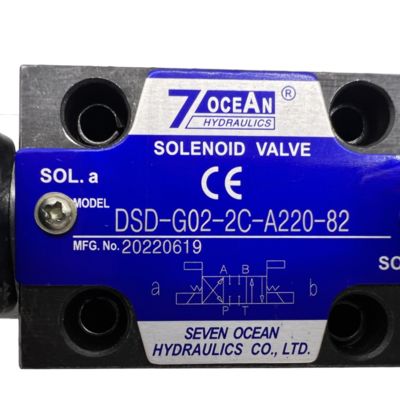 7ocean DSD-G02-2C-A220-82 বায়ুসংক্রান্ত সোলিনয়েড ভালভ হাইড্রোলিক সোলিনয়েড ভালভ